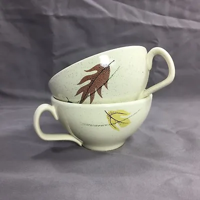 Buy FRANCISCAN AUTUMN LEAVES CHINA Earthenware Lot Of 2 Cups Tea Cups Fall Setting • 9.58£