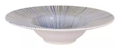 Buy MEDITERRANEA Embossed Stoneware PASTA RISOTTO Plates Bowls 28cm IRYS • 5.99£