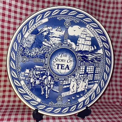 Buy Masons Ringtons China/ Blue & White /The Story Of Tea Collectors Plate 1994 • 9.65£