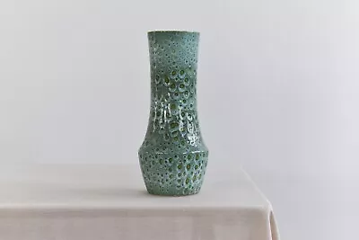 Buy Vintage Green Patterned Vase By Withernsea Eastgate Pottery • 45£