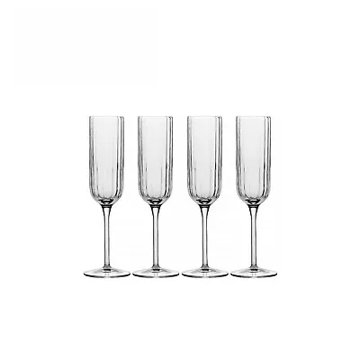 Buy Luigi Bormioli Champagne Flutes Crystal Vintage Prosecco Glasses - Pack Of 4 • 30.60£