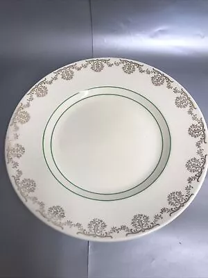 Buy VINTAGE FRANK BUCKLEY GRINDLEY CREAM WARE ART DECO 25cm DINNER PLATES X 4 • 10£