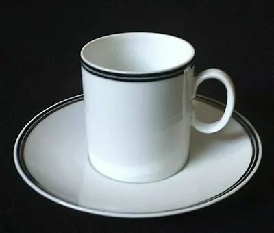 Buy Thomas Germany  Night & Day Black Silver Cup + Saucer Set X1 C1980+ (5 Ava) • 8.50£