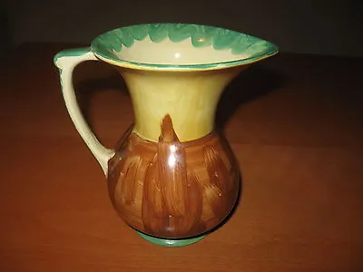 Buy Vintage Circa 1930 Myott Son & Co England Pottery Hand Painted Art Deco Jug Vase • 47.50£