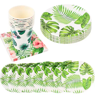 Buy Hawaiian Decorations Luau Wedding Dinnerware Kit Food Plate • 13.88£