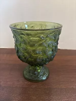 Buy E.O. Brody Green Glass Goblet 1960's Vintage Candy Dish Planter Compote A102 • 13.27£