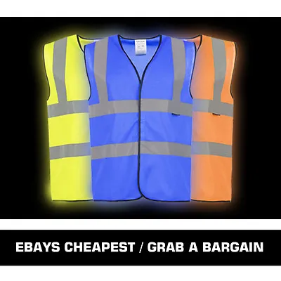 Buy Hi Vis Vests - Yellow / Orange / Blue / Green • 279£