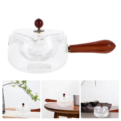 Buy Glass 360 Rotation Tea Pot Glass Teapot Tea Pot With Strainer Chinese Teapot • 22.29£