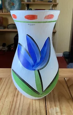 Buy Kosta Boda - Vintage Glass Vase With A Tulip Image & Signed • 125£