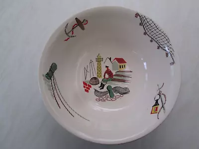 Buy Alfred Meakin Serving Bowl In The Clovelly / Fisherman Design • 10£