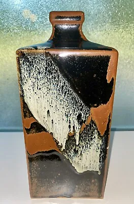 Buy Japanese Mingei Mashiko Ware Iron Rust Tenmoku Bottle Vase 9.5”H • 1,632.23£