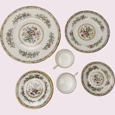 Buy Coalport Plates & Cups - Set Of 10 - English Bone China - Ming Rose Pattern • 142.48£