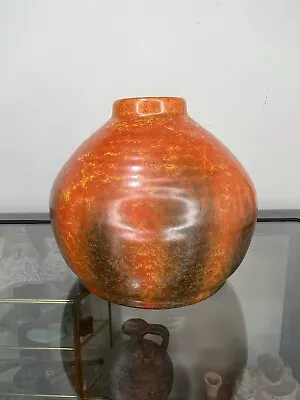 Buy Pilkington's Royal Lancastrian Art Deco Orange Vase - Edward Thomas Radford 8187 • 110£
