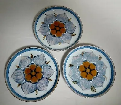 Buy Vintage Chatsworth By Denby-langley Bread & Butter Plates Blue Set Of 3 - 6.75  • 43.15£