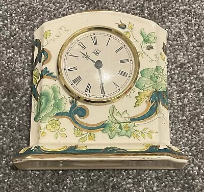 Buy Vintage Masons Chartreuse Ironstone Quartz Mantle Clock - Rare • 19.99£