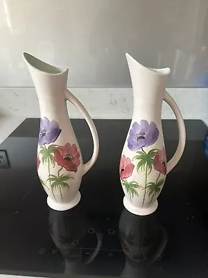 Buy 2 X Radford Vases Anemone Pattern VGC Vintage • 9.99£