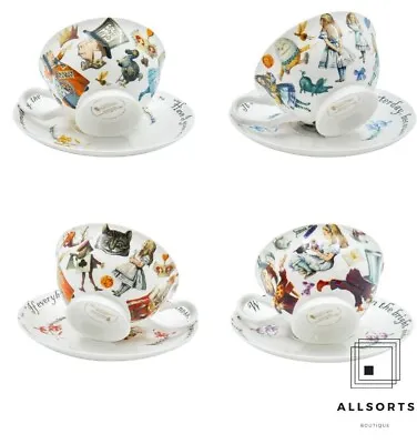 Buy Alice & Wonderland Tea Cup & Saucer Sets / Fine China / 210 Ml (7 Fl Oz) • 14.99£