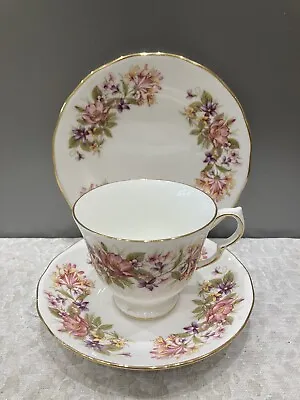 Buy Vintage Colclough China ‘Wayside’  8581 Trio Footed Teacup, Saucer And Plate VGC • 5.99£