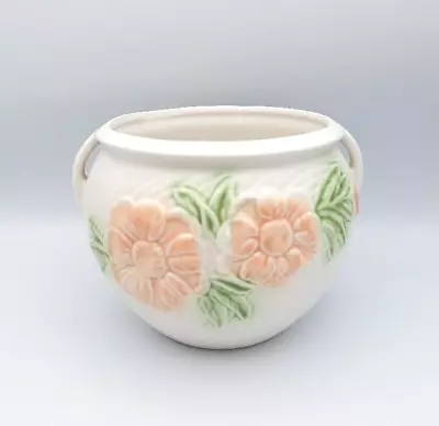 Buy Vintage Park Rose Pottery Planter Pink White Green Floral Bridlington England • 10£