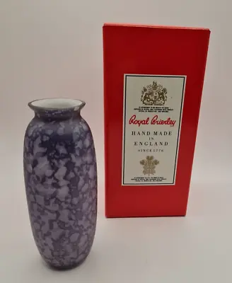 Buy Royal Brierley Purple Glass 'Studio' Vase - Labelled • 8£