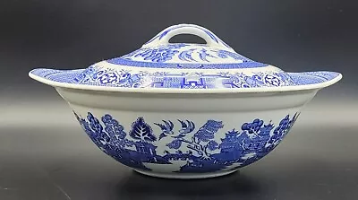 Buy Vintage Ridgway Pottery Willow Pattern Vegetable Tureen Serving Dish W Lid VGC  • 24.99£