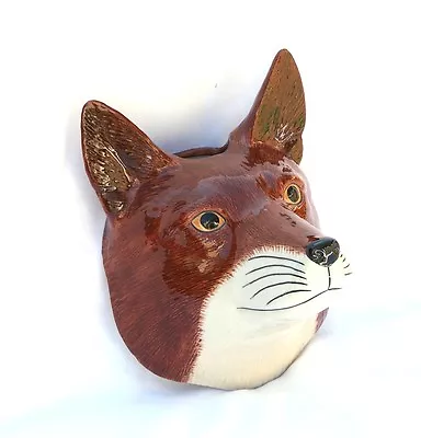 Buy Fox Wall Vase By Quail Pottery Hunting Shooting Gift Hand Painted Present • 29.99£