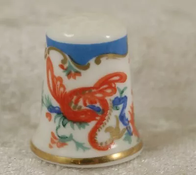 Buy China Thimble Red Flowers Royal Worcester • 1.50£