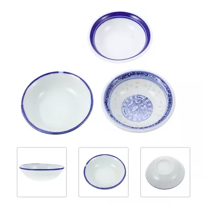 Buy  3 Pcs Blue And White Porcelain Seasoning Plate Ceramics Dinnerware • 13.49£
