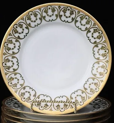 Buy Bawo & Dotter China Elite Works Limoges France Gold 7 Seven Luncheon Plate 8.75” • 85.78£
