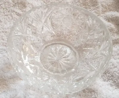 Buy Vintage Crystal Cut Glass Pedestal Sugar Bowl. • 4£