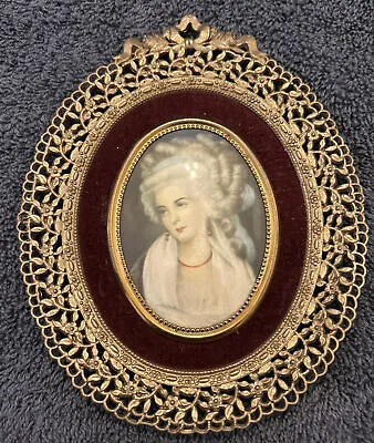 Buy Antique Portrait Miniature 18th Century Woman Victorian Era • 260.49£