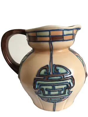 Buy Art Deco ROYAL CAULDON EDITH GATER TUBE-LINED Chang Oriental Design Jug Vase • 70£