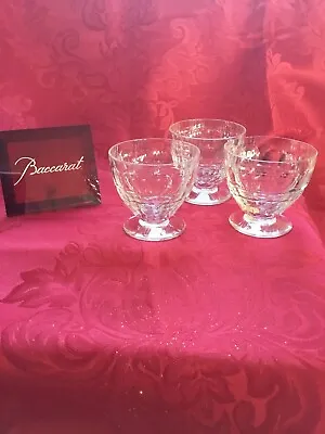 Buy FLAWLESS Stunning BACCARAT France Glass CHARMES 3 Crystal WINE SHOT CORDIALS • 219.24£