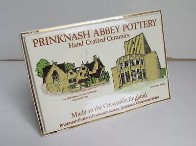 Buy Vintage Prinknash Abbey Pottery Shop Display Sign / Advertising - Cotswolds • 9.99£