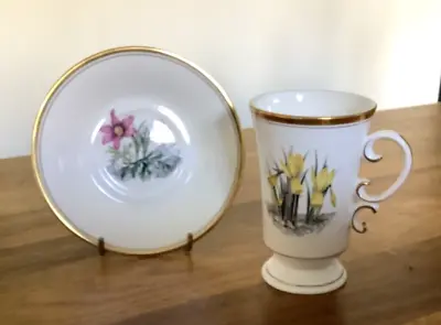 Buy Royal Worcester Fine Bone China Tall Coffee Cup And Saucer • 15£