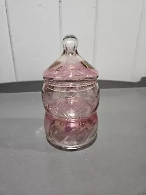 Buy Vintage Princess House Etched Glass Cranberry Pink • 13.51£