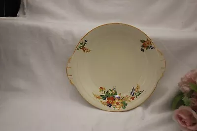 Buy 10930d Pretty Grindley  Lucille  Cake Plate C1940's Red & Yellow Floral • 8£