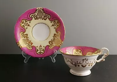 Buy Antique Georgian Regency Copeland And Garrett Tea Cup And Saucer English Pink • 59.94£