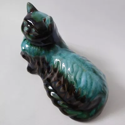 Buy Blue Mountain Pottery Canada Vintage Ceramic Cat Figurine Statue, Green Black • 20£
