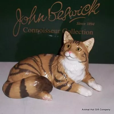 Buy John Beswick Connoisseur Collection Maine Coon Brown Tabby Cat • 42.99£