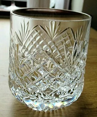 Buy Vintage Tyrone Crystal Roly Poly  Whisky Glass Antrim Cut Signed Vgc • 19£