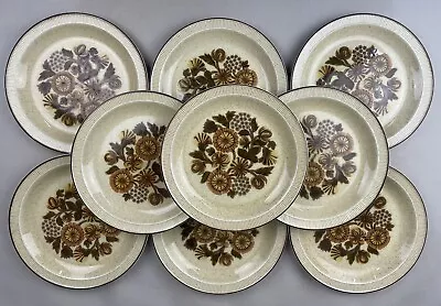 Buy 9 X Poole Pottery Thistlewood Dinner Plates 25 Cm • 15£