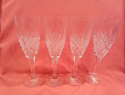 Buy 4 X Royal Doulton Lead Crystal 8 1/2  Champagne Flutes • 25£