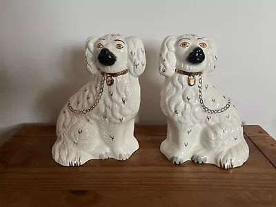 Buy Beswick Staffordshire China Dogs X2 Set Pair King Charles Spaniel Mantel Vintage • 160£