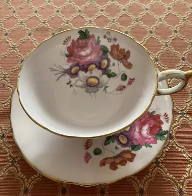 Buy Vintage Paragon Bone China HM Queen & HM Queen Mary Cup & Saucer • 3.50£