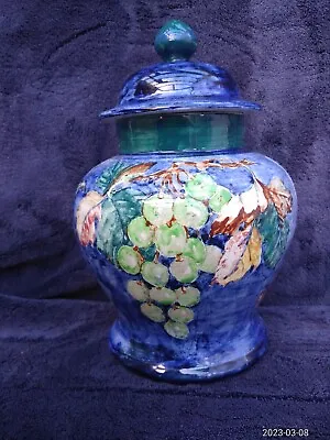Buy Antique VintageHand Painted Bee Mark Studio Pottery Lidded Jar • 24£
