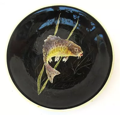 Buy Faience Pottery Plate With Hand Painted Fish By Guy Trévoux (1920-2011), Quimper • 55£