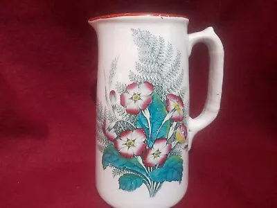 Buy Antique Victorian Jug Scottish Pottery J&MP Bell PRIMROSE Pattern Fern & Flower • 22.50£