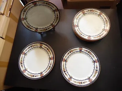 Buy 11 X Cauldon Pottery Plates, 9inch, Pattern No. V 3360 X, Rare! • 65.48£