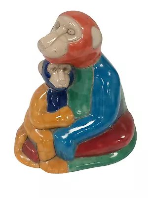 Buy South African Pottery Monkey Multicoloured Ornament Collectable Handmade  • 9.99£
